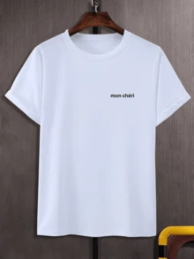 Playera casual hombre Playera% Algodón Peinado Con Temática Cerezas Cherry Para Uso Diario100% Cotton - Blanco - Ver 2