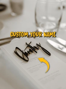 1/5/10 Pcs Custom Name Party Black Place Card, Black Tag, Acrylic Wedding Card, Wedding Decoration Table For Wedding, Bridal Party, Wine Drink, Cocktails Gift Holiday Acrylic Decor