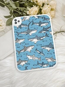 Ocean 1pc Shark Graphic Shockproof Tablet Case For Galaxy Tab A7 LITE, IPad Pro 11-Inch 2021, IPad 10th Generation - Multicolor - View 6