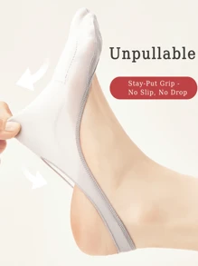 5 pares de calcetines náuticos casuales para mujer, calcetines invisibles transpirables de seda fina de baja altura antideslizantes para uso diario en verano