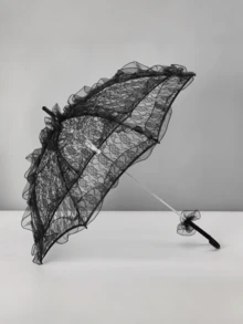 1把优雅白色蕾丝伞，适用于婚礼、浪漫新娘蕾丝阳伞，是摄影棚道具、婚礼仪式、派对、新娘送礼会、生日、单身派对、春夏精选、伴娘礼物、房间、卧室装饰、海滩、旅行、男士、女士、度假、可爱小物、母亲节礼物、卧室装饰、花园、厨房装饰、夏季、海滩、旅行必备、房间装饰、软萌玩具、毕业季等场合的完美之选。 - 彩色 - 查看 10