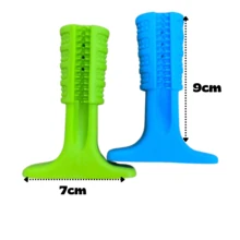 Mordedor Pet Higienizador Dental Cão Escova De Limpeza Bucal Brinquedo Para Cachorro Raças Pequenas - Azul - Visão 9