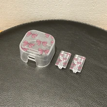 3件套粉色蝴蝶结/爱心透明/花朵图案充电器保护套，兼容 18W/20W充电器 - 包含数据线和电源线保护套，完美礼品之选 - 無色 - 查看 4