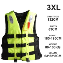 S M L XL XXL XXXLStock Adult Buoyancy Aid Sailing Kayak Boating Life Jacket Vest With A Whistle Attached - Fluorescent Green - View 8