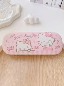 Sanrio Astuccio per occhiali carino con il personaggio Kuromi viola per donna, organizer per gioielli e occhiali da sole rosa con stampa My Melody, resistente e compressibile, accessorio portaocchiali estivo blu Cinnamoroll essenziale per auto e viaggio, portaocchiali da scrivania per scuola e ufficio, articoli Pochacco, regali di gruppo per damigelle, infermiere e insegnanti, regali per ragazze per vacanze e compleanni, articoli autorizzati Sanrio.