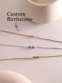 1pc Fashionable Jewelry Bracelets, Custom Birthstone, Commemorative Day/Mother's Day/Valentine's Day/Family Gift/Anniversary Gift