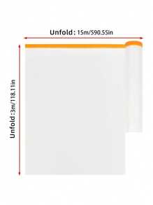 Schweres, wasserfestes und staubdichtes Kunststoffklebeband - klar, mit Klebestreifen als Kratzschutz für Möbel und Böden, geeignet für Heimdekoration, Umzüge und allgemeinen Schutz. Malerschutzfolie, selbstklebendes Plastik-Tropfband für Möbel und Wände, leicht zu entfernen, staubdicht, ideal für Malerarbeiten