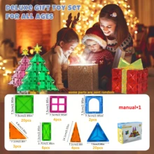 3/5/6/60pcs Jungle Theme Magnetic Building Blocks Set - 3D STEM Kids Toy, Combines Creative Building, Educational Learning And Imaginative Play - Perfect Gift For Boys And Girls - Multicolor - View 12