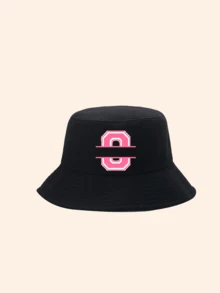 1pc Kids 26 Letter Custom Bucket Hat, Personalized Fashionable Versatile, Suitable As Gift, Fits Boys And Girls Daily Wear - Multicolor - View 11