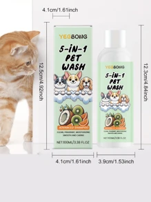 YEGBONG Each Bottle Of 100ml Pet Body Wash, Amino Acid Mild Cleaning, Anti-Tangling Hair, Hypoallergenic Tear-Free Formula, Long-Lasting Fragrance