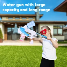3 In 1 Bow And Arrow Bubble Machine Gun Blue - Blue - View 5