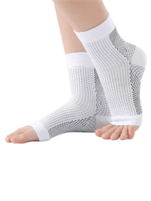 Tất nén mắt cá chân - Hỗ trợ vòm chân cho thể thao, chạy bộ, đi bộ đường dài, đạp xe | Bao chân thoải mái, thoáng khí - Nhiều màu - Xem 10