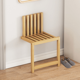折叠淋浴椅、换鞋凳、壁挂式折叠椅、折叠壁挂式阳台生活凳，适用于室内、浴室、门厅和走廊 - 1 件