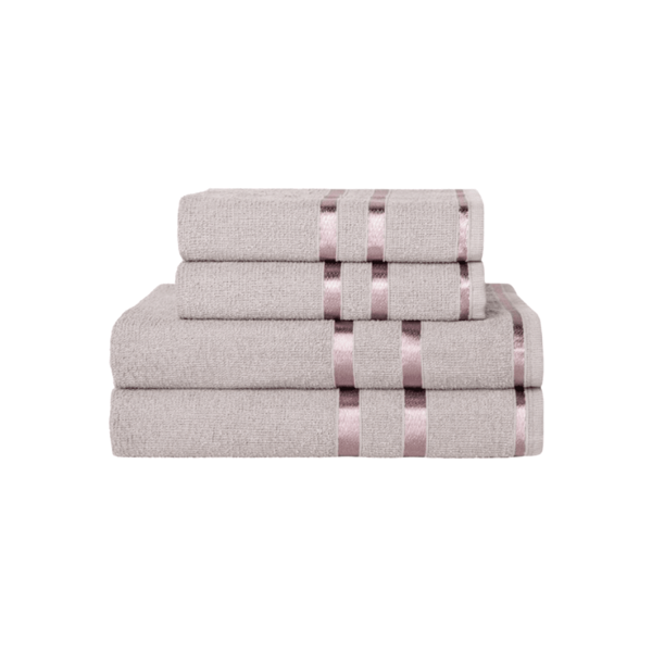 Kit com 4 Toalhas Lyra – 2 de Banho e 2 de Rosto | Toque Macio e Alta Absorção