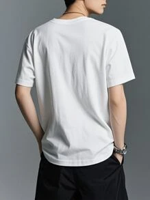 [Dark Billiards No. 8] 220gsm Pure Cotton Men's T-Shirt | Unisex Summer New Crew Neck Short Sleeve Top | Machine Washable And Highly Breathable! Great For Everyday Use And At Home