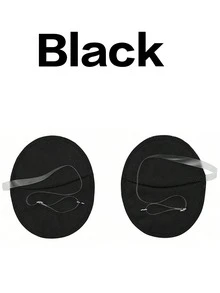 可重复使用的腋下垫 - 带可调节绑带的腋下吸汗垫，隐形、防汗、透气、可水洗 - 为头巾、T恤衫、夏季、运动、旅行提供隐蔽保护（黑色，10/8/6/4/2片装） - 黑色速乾 - 查看 26