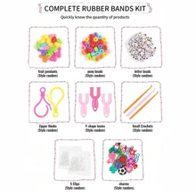 Colorful Rubber Bands, Weaving Loom Kit, 32-Color Rubber Twist Band Kit For Diy Bracelet And Beads Making, Perfect Gift For Beginners