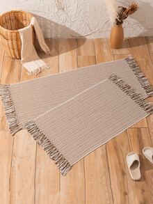 1PCSCarpet Bedroom Girl Living Room Coffee Table Blanket Nordic Home Room Bed Side Blanket Summer Mat Japanese Style Floor Mat - Black - View 8