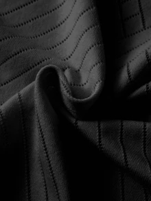 GIGOGOU 女士基础款休闲短袖T恤，时尚春夏黑色 - 黑色 - 查看 6