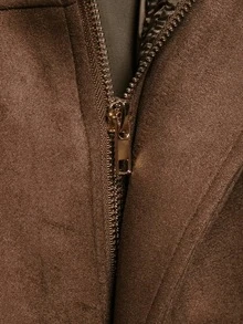 Chaqueta verde de estilo vintage casual y versátil de tela con efecto, nueva colección de otoño/invierno de Seelio