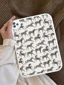 1 Peça Capa de Tablet à Prova de Choques com Estampa Fofa de Zebra para Galaxy Tab A7 LITE, iPad Pro 11 Polegadas 2021, iPad 10ª Geração