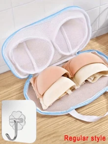 Bra Laundry Bag, For Household Washing Machine Drum Washer, Protects Bras During Wash To Prevent Deformation Special Lingerie Wash Mesh Bag Mesh Pockets Anti-Deformation Bra Lingerie Wash Bag Divine Clothes, Sticky Hooks