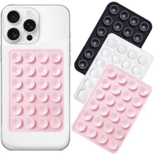 Suction Phone Case Mount, Sillicon Adhesive Phone Accessory For Phone, Hands-Free Fidget Toy Mirror Shower Phone Holder, Videos And Selfies
