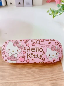 Sanrio Astuccio per occhiali carino con il personaggio Kuromi viola per donna, organizer per gioielli e occhiali da sole rosa con stampa My Melody, resistente e compressibile, accessorio portaocchiali estivo blu Cinnamoroll essenziale per auto e viaggio, portaocchiali da scrivania per scuola e ufficio, articoli Pochacco, regali di gruppo per damigelle, infermiere e insegnanti, regali per ragazze per vacanze e compleanni, articoli autorizzati Sanrio.