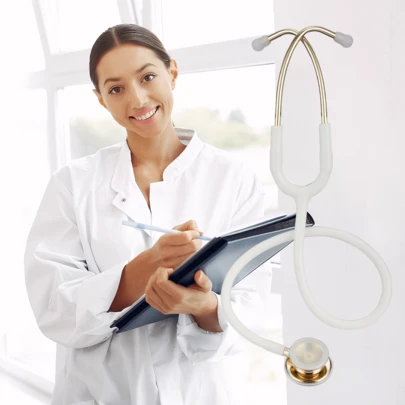 Professional Double Sided Stethoscope Portable Cardiology Stethoscope Medical Equipment Nurse Doctor Stethoscope Equipo Medico