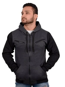 Sweatshirt Coat Cold Weather Blouse Sports Jacket Open Tracksuit - 深灰色 - 查看 2