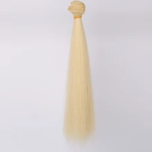 1pc Doll Solid Straight Wig, High-Temperature Fiber DIY BJD Hairstyle Wig