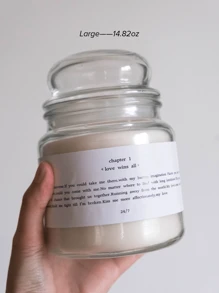 1 vela artesanal perfumada 100% cera de soja, vela limpa para potes pequenos/médios/grandes, velas de longa duração: até 25/60/100 horas, presentes perfeitos, vela decorativa para ambientes, presentes para o Dia das Mães, decoração de quarto