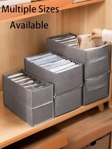 1Pc/3Pcs Large Wardrobe Clothing Divider Storage, Separate Clothes Organizer 7/9 Cabinet Storage Box, Washable Drawer Wardrobe Storage Box, Underwear Folding Storage Bagbedroom - Multicolor - View 13