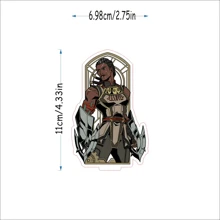 Anime 1pc"Arcane Acrylic Stand11cm,Acrylic Display Stand Person Model, Tabletop And Home Decor,Key Ring Accessories Decor, Id Al-Adjha A Graduation Gift For Friends, Car Accessories Bag Charm Backpack For School