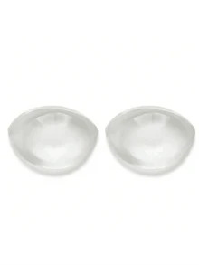 1 Pair Of Silicone Invisible Push-Up Bra Enhancers - High Quality, Transparent, Soft & Comfortable Breast Accessories For Natural Look Enhancement In Non-Textile Material With Solid Color And Easy Cleanability, For Bikinis, Dresses & Halter Outfits - Multicolor - View 13
