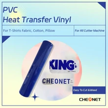 CHEONET - Rollo de vinilo de 12" x 7 pies, vinilo de transferencia térmica para camisetas, tela, almohadas, vinilo para planchar en todas las máquinas cortadoras, vinilo permanente, fácil de cortar y aplicar, parches de bordado y plancha para chaquetas, parches para coser en ropa, mochilas, jeans, camisetas