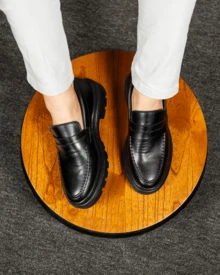 Piettro Men's Casual Loafer Dress Shoes Work Events Comfortable - màu đen - Xem 9