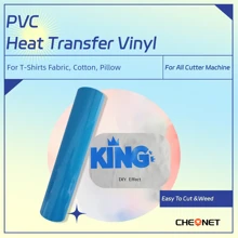 CHEONET - Rollo de vinilo de 12" x 7 pies, vinilo de transferencia térmica para camisetas, tela, almohadas, vinilo para planchar en todas las máquinas cortadoras, vinilo permanente, fácil de cortar y aplicar, parches de bordado y plancha para chaquetas, parches para coser en ropa, mochilas, jeans, camisetas