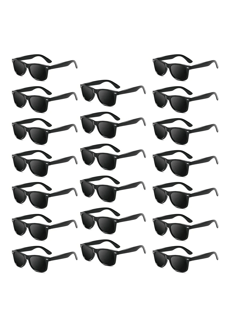 20 piezas Gafas clásicas retro para fiestas, Gafas de fiesta de los 80, Recuerdos de fiesta para adultos, Gafas de estilo vintage, Decoraciones navideñas, Accesorios diarios, Artículos geniales, Regalos creativos