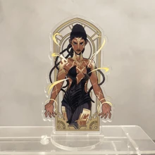 Anime 1pc"Arcane Acrylic Stand11cm,Acrylic Display Stand Person Model, Tabletop And Home Decor,Key Ring Accessories Decor, Id Al-Adjha A Graduation Gift For Friends, Car Accessories Bag Charm Backpack For School