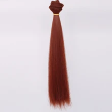 1pc Doll Solid Straight Wig, High-Temperature Fiber DIY BJD Hairstyle Wig