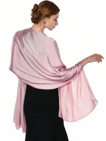 Sculpted Tulle Evening Wrap Shawl – Light-Play Ruching For Outdoor Weddings/Receptions For Dress,Beach,Holiday