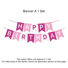 Hot Pink Birthday Decorations, Birthday Decorations For Women With HAPPY BIRTHDAY Banner Rose Red Balloons For 1st 3rd 13th 16th 18th 21st 30th 40th 50th, Valentine's Day Decor For Women,Elmo Birthday Decorations - Pink Party Set - View 8