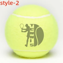 1pc Customized Tennis Ball, 3 Design Options, Made Of Thickened Fiberized Felt, High Elasticity Containing Synthetic Fiber, Durable Training Tennis Ball, Ideal For Tennis Team Captain Souvenirs Or Season-End/Holiday Gifts - Fluorescent Yellow (1) - View 6