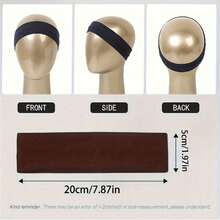 4条/1条装女士运动纯色头带，材质柔软，适合瑜伽、健身、羽毛球等运动，可作发带、头巾、吸汗带、发饰，秋冬季节女士度假装扮的理想选择，优雅围巾，柔软头巾。 - 白色 - 查看 7