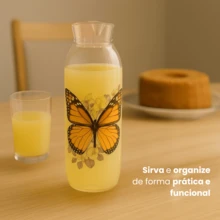 Juice Jug Water Bottle Hygienic Lid Refrigerator 1.5 Liters Premium Resistant - MARIPOSAS - Ver 3
