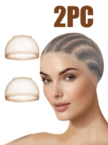 2pcs/Pack Invisible High Definition Wig Cap, Suitable For Lace Front Wigs - Sheer Mesh Wig Cap, For Women - Wig Accessory To Create A Natural Look - Clear - View 16