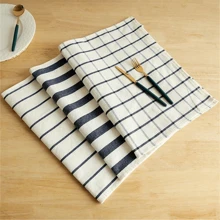 4pcs Kitchen Towel Set - Woven Dishcloth, 100% , Plaid And Striped Pattern, Can Be Used As Napkins, Tea Towels, Cleaning Cloths, Ideal Housewarming Gift