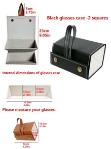 2/3/4/5/6 Slots Travel Glasses Case, Foldable Hanging Glasses Sunglasses Storage Rack Organizer, PU Leather Eyewear Holder Sunglasses Case Sunglasses Holder Sunglasses Organizer Sunglasses Storage Eyeglass Case Protective Case