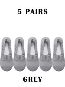 1 à 5 paires de chaussettes basses décontractées pour femmes, chaussettes invisibles en dentelle fleurie avec silicone antidérapant, chaussettes bateau invisibles respirantes et en dentelle pour un usage quotidien